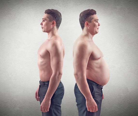 before and after image of a man on testosterone therapy